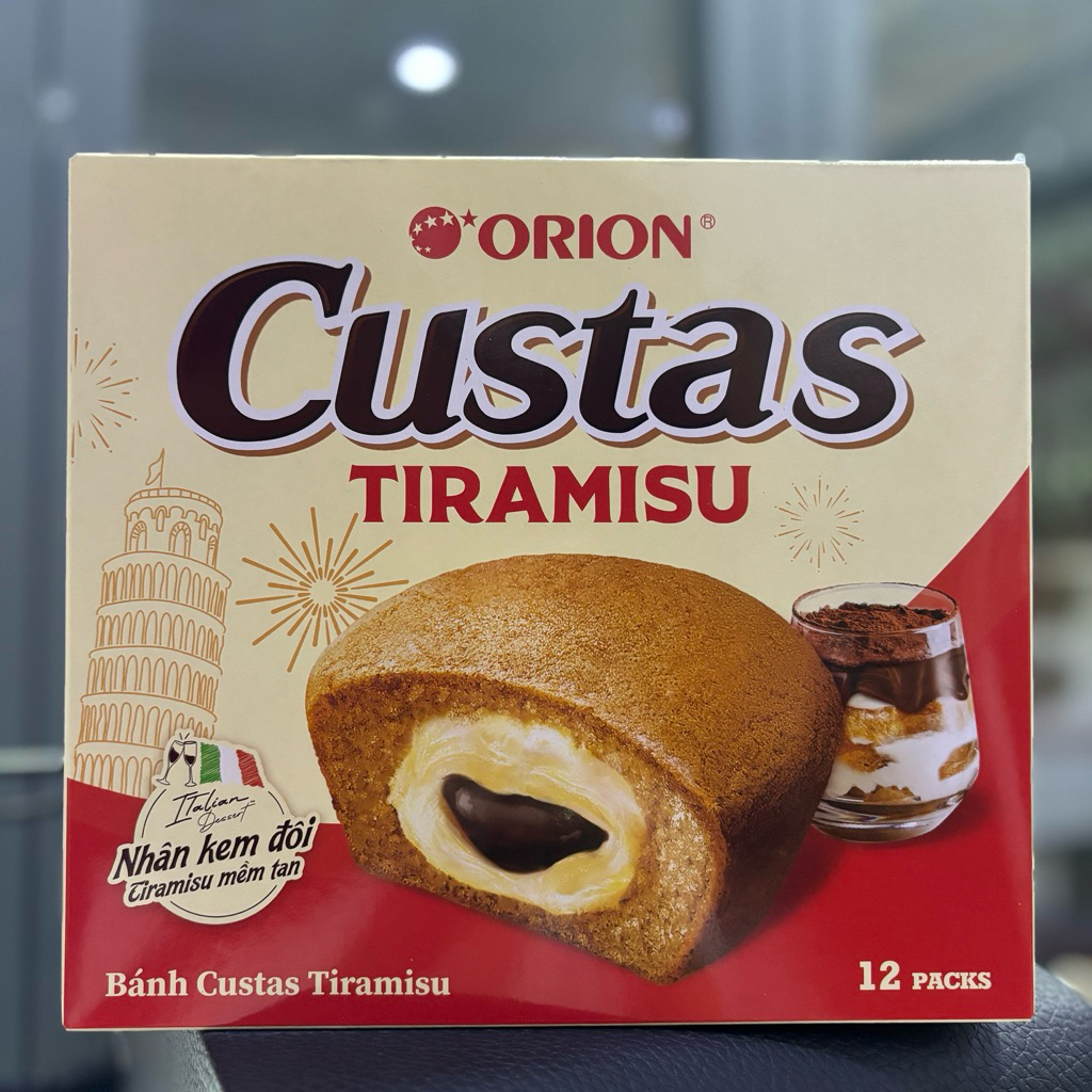 Bánh custas Tiramisu hộp 12 gói