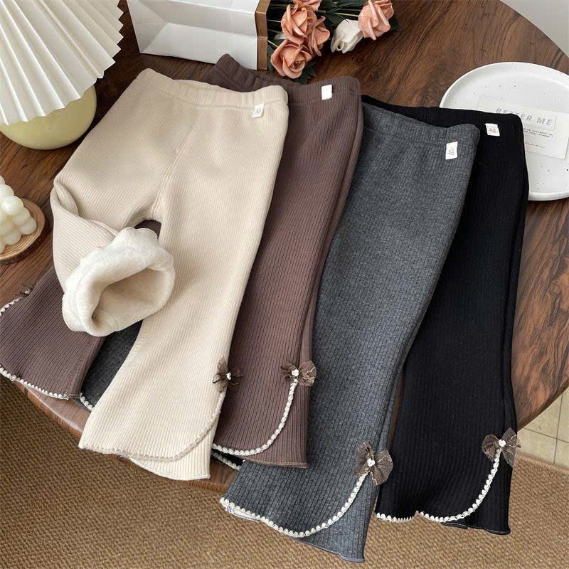 Quần Ống Loe Suny Cho Bé Gái, Chất Liệu Tăm LÓt Bông Mềm Mịn Cao Cấp Thời Trang Trẻ Em