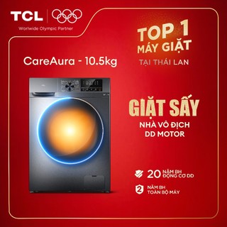  【Giặt+Sấy 10.5kg + Động cơ DD Inverter cao cấp TCL CareAura Lắp đặt 0Đ HN HCM TWD105-P122DG 