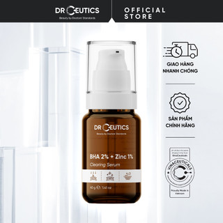  DRCEUTICS Phiên Bản Nâng cấp Serum Kẽm BHA 2% + Zinc PCA 1% DrCeutics giảm mụn và giảm tiết dầu 40g 