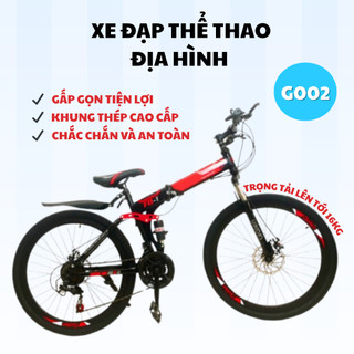  Xe Đạp Địa Hình Gấp Gọn Tiện Lợi Chất Liệu Khung Thép Carbon Không Gỉ Bánh Gai Leo Dốc Phù Hợp Cho Mọi Đối Tượng 