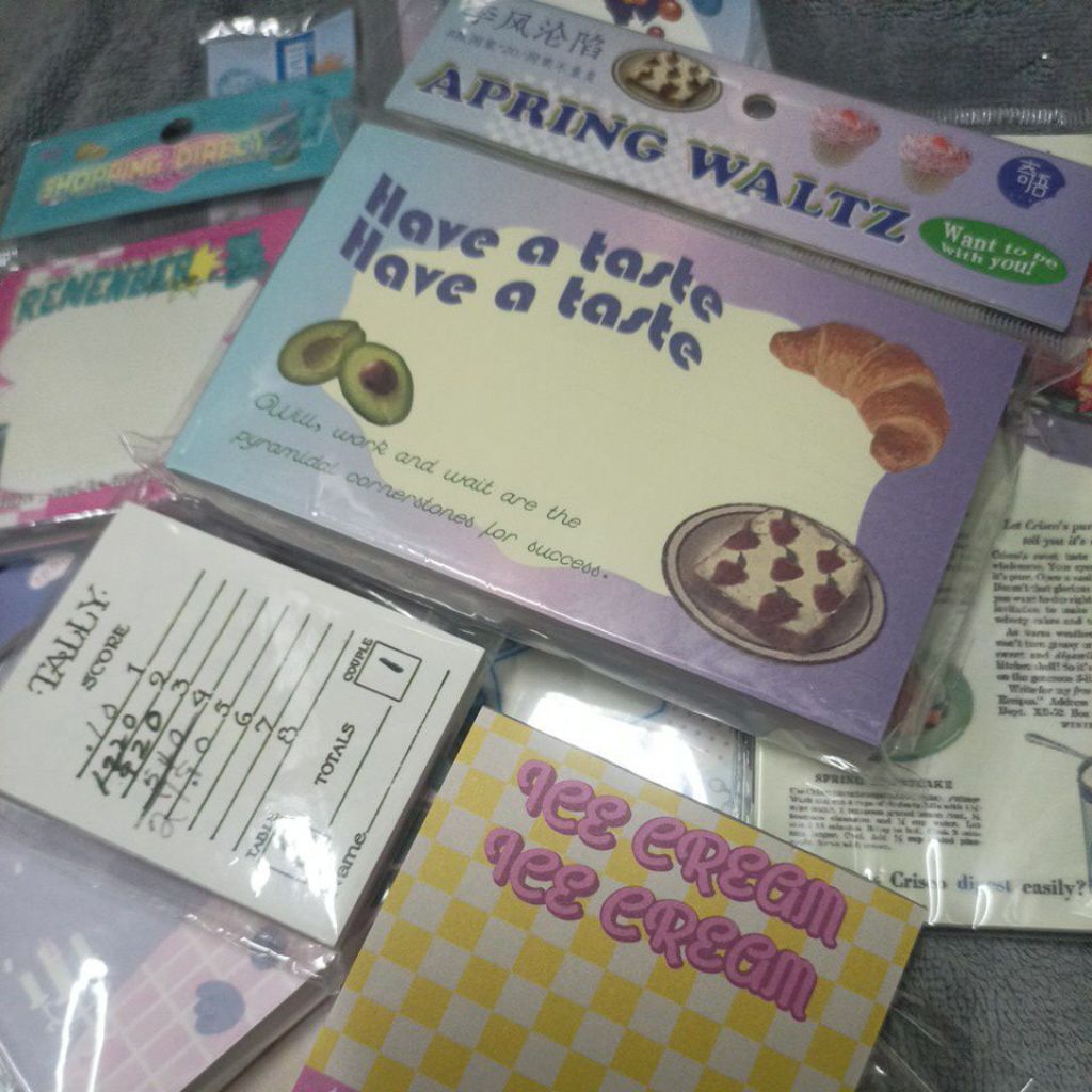 ✨ĐỒNG GIÁ 4K❗VUI LÒNG >4SP | Văn Phòng Phẩm, Stationary | Sticky Note, Note Pad, Giấy Nền | trang tr