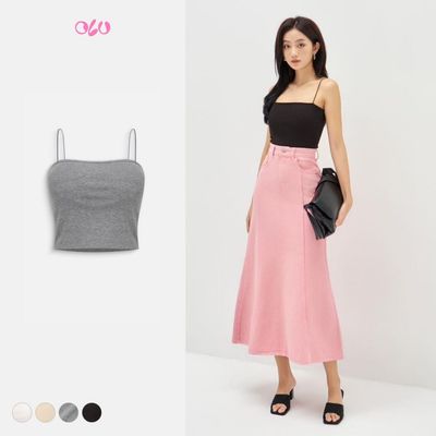 Áo kiểu OLV 2 dây croptop Cami nhiều màu dáng basic