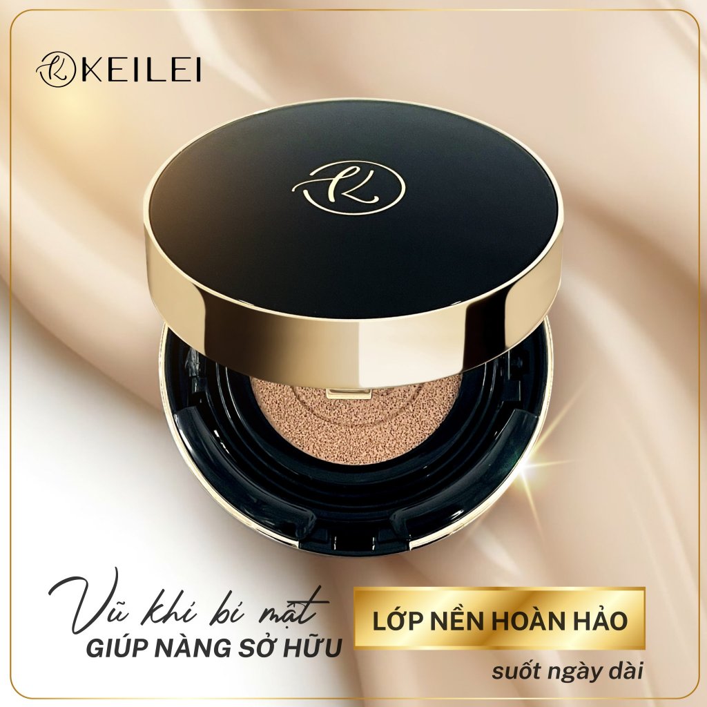 Cushion 3in1 KEILEI/ Phấn Nước 3trong1- che phủ siệu mỏng, tự nhiên