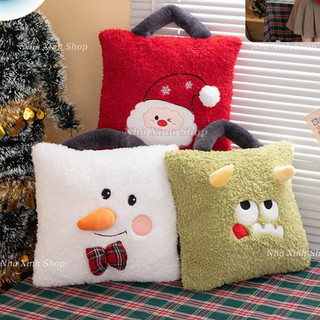  Chăn gối văn phòng Gối ngủ văn phòng nhiều mẫu Gối kèm chăn 2in1 mẫu giáng sinh noel 