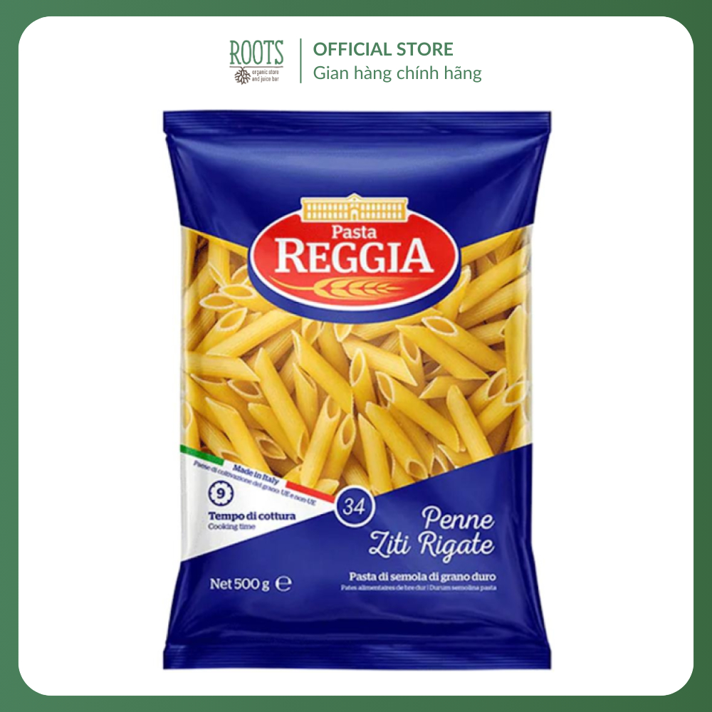 (Ship hỏa tốc) PASTA REGGIA - Nui Ống, Penne Liti Rigate, No. 34 (500g)