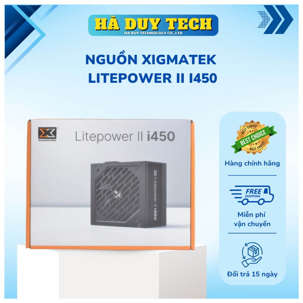Nguồn XIGMATEK LITEPOWER II i450 - Chính Hãng - BH 36T - Hà Duy Tech
