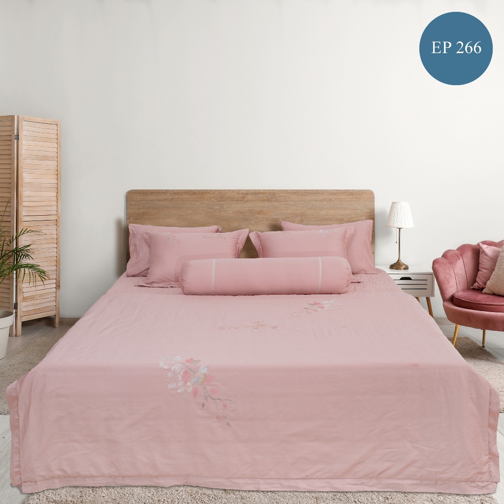 Bộ chăn ga gối cưới Everhome  Premium - EP vải Tencel