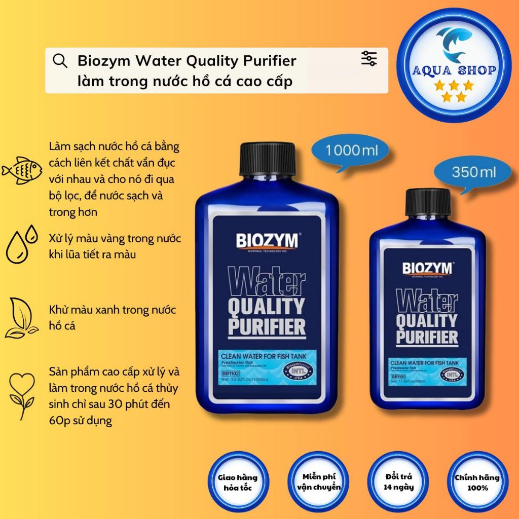 Biozym Water Quality Purifier làm trong nước hồ cá cao cấp