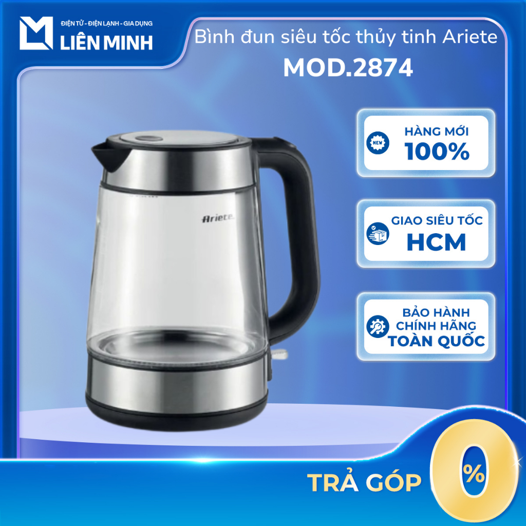 Bình Đun Siêu Tốc Thủy TInch Ariete MOD.2874