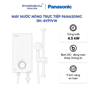 Máy nước nóng trực tiếp Panasonic DH-4VP1VW - Công suất 4500W, 9 Tính năng an toàn, Bơm trợ lực DC - Bảo hành 12 tháng