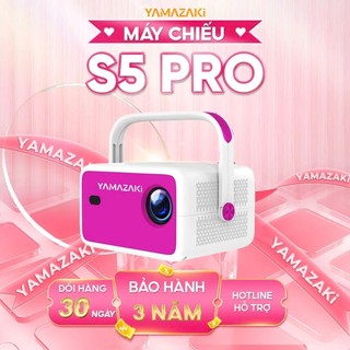  Máy chiếu mini Yamazaki S5Pro chính hãng chất lượng HD 4K chiếu phim homestay phòng ngủ độ sáng 550 ANSI dễ sử dụng 