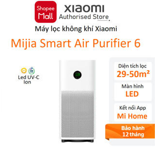 Máy lọc không khí Xiaomi 6 Mijia Smart Air Purifier EU - Hàng chính hãng