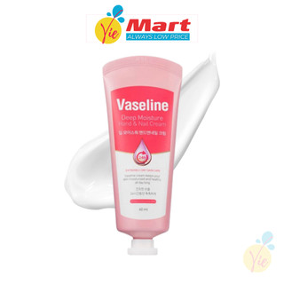  DƯỠNG ẨM MÙA KHÔ  Kem Dưỡng Da Tay Vaseline 24h Deep Moisture Hand & Nail Cream - 60mL 