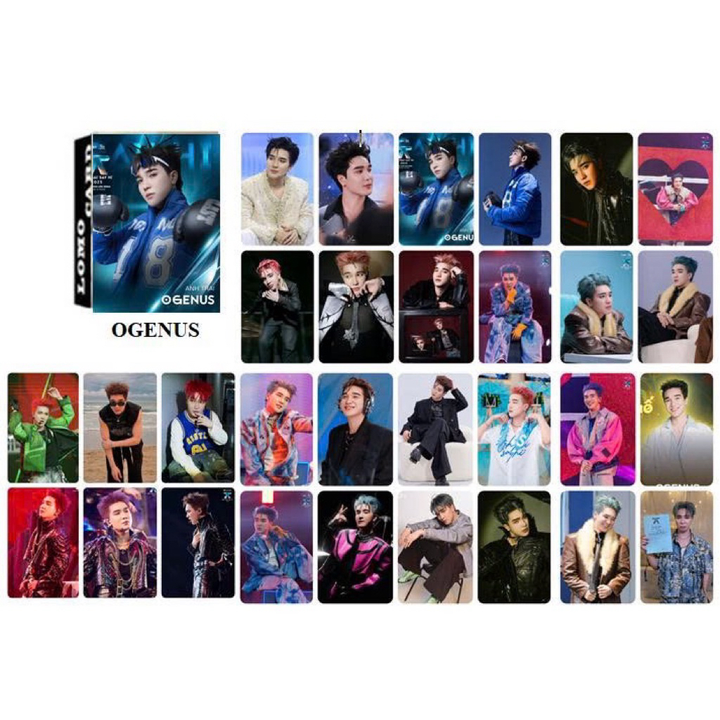 Unoff lômô card Bo góc 30 tấm in hình &Ogenus