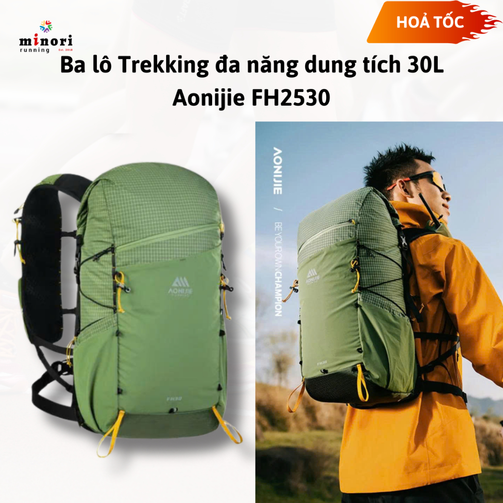 Ba lô Leo núi cỡ lớn 30L Balo Trekking đa năng dung tích 30L Aonijie FH2530