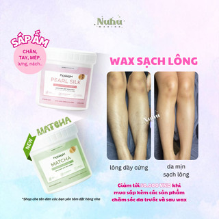 Sáp wax lông ấm dạng hũ đa năng Nowax màu Ngọc trai PEARL SILK hũ nhựa 300g
