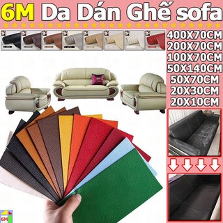 【Mua 1 tặng 1】6M Sofa da dán ghế Miếng dán vải da PU cỡ lớn kích thước chữa ghế sofa đồ da tự dính