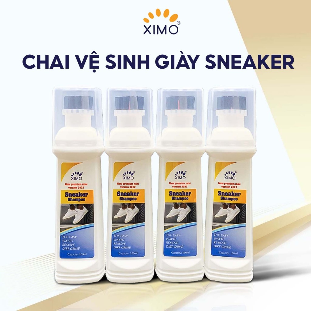 Chai vệ sinh giày, Chai lau giày Ximo Sneaker Shampoo 100ml