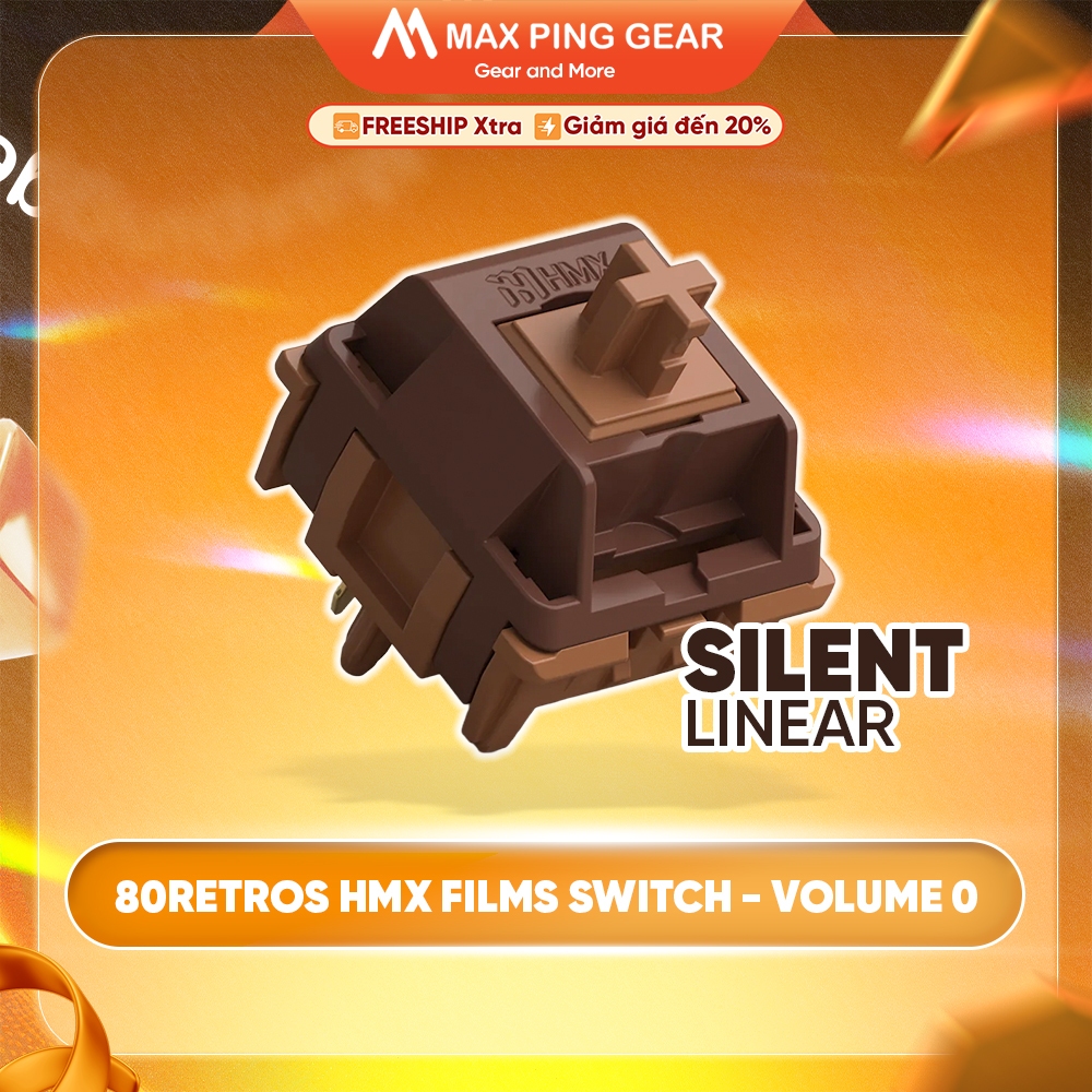 [HỎA TỐC] Switch bàn phím cơ 80Retros HMX Films Switch - Volume 0 (SIlent Linear) - Maxpinggear