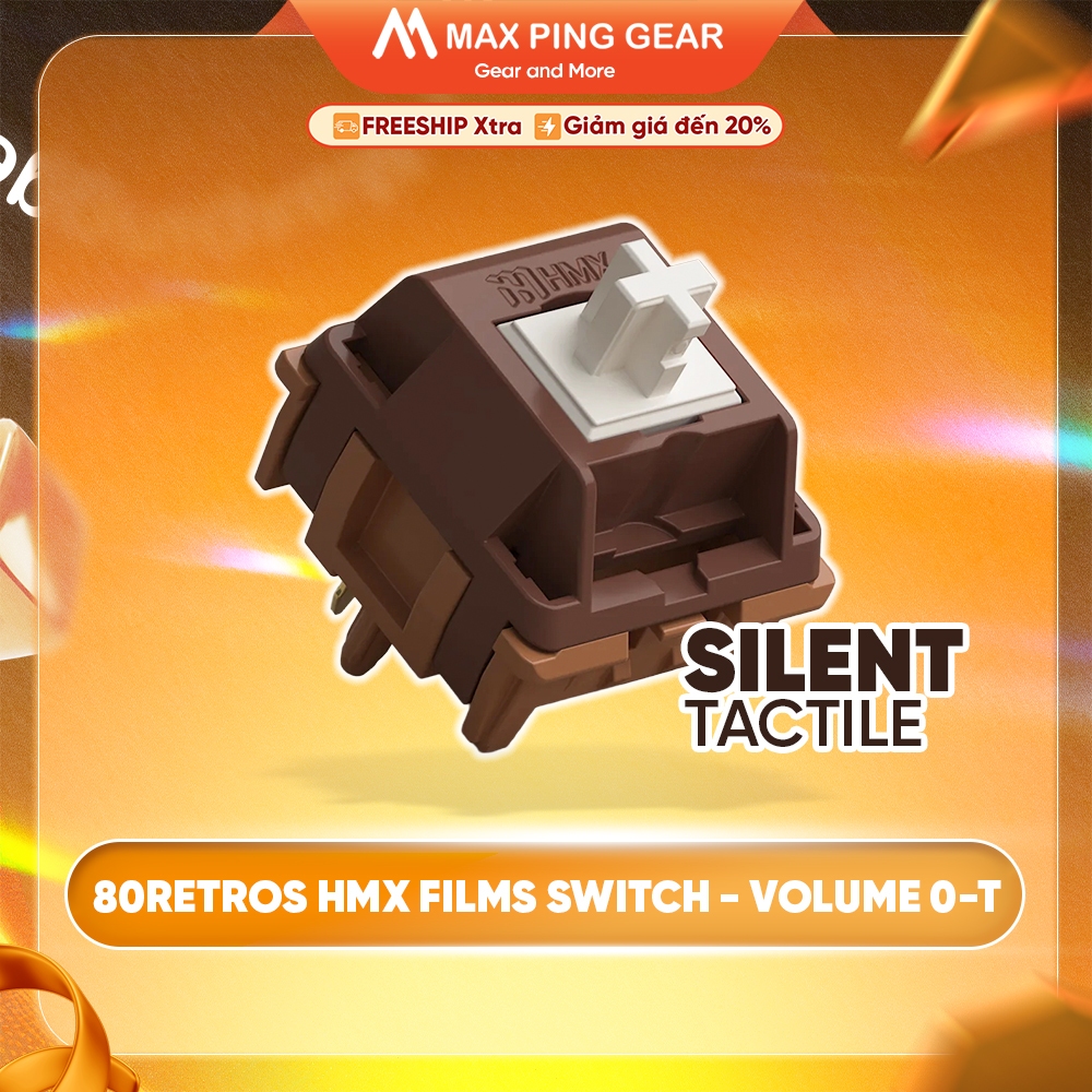 [HỎA TỐC] Switch bàn phím cơ 80Retros HMX Films Switch - Volume 0  T (SIlent Tactile) - Maxpinggear
