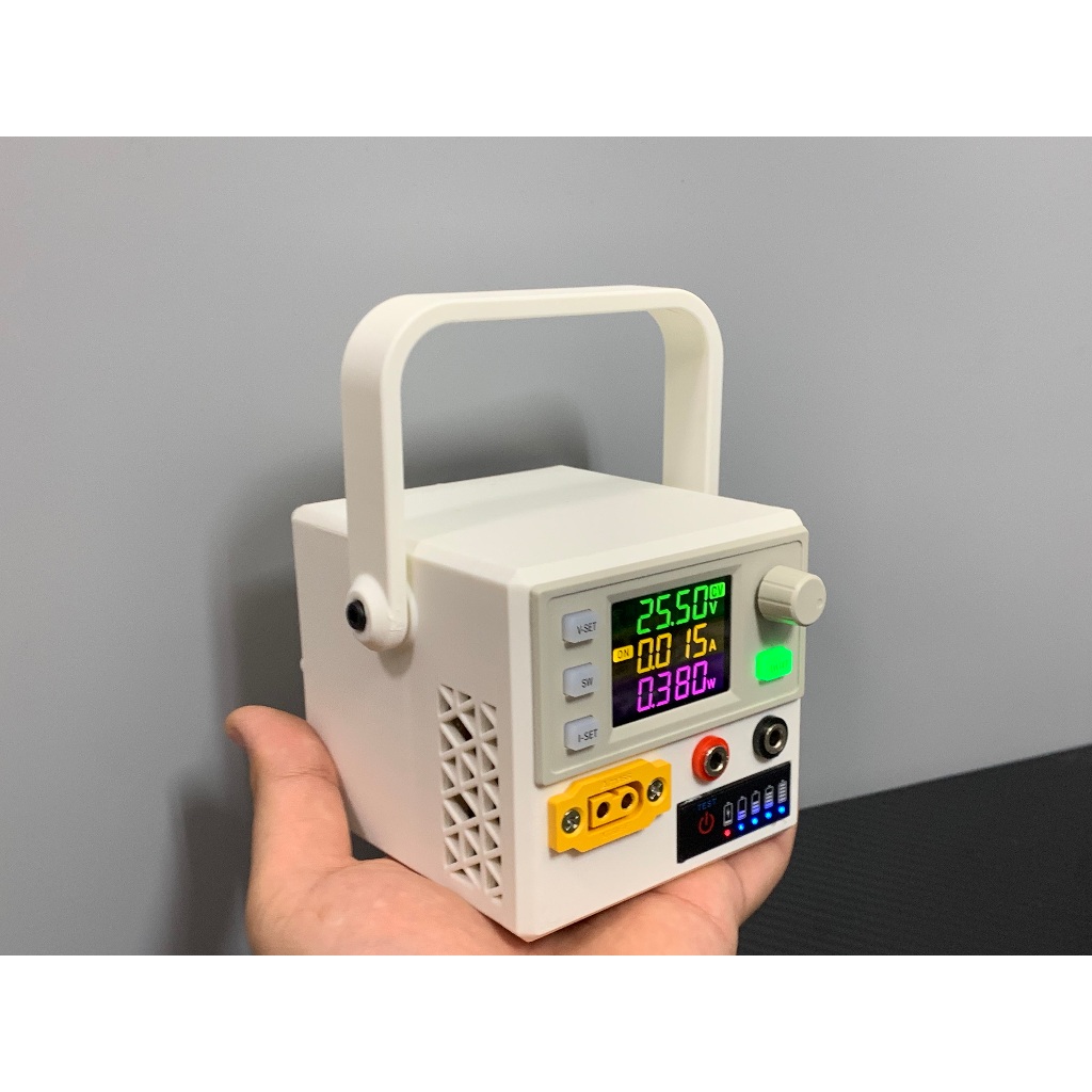 Vỏ cho máy cấp nguồn di động dùng mạch SK120X (Box in 3D, Chỉ gồm vỏ và KHÔNG bao gồm linh kiện)