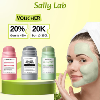  Thanh lăn mặt nạ đất sét BARUBT Thanh lăn chiết xuất thiên nhiên Làm sạch sâu kiềm dầu trắng da 