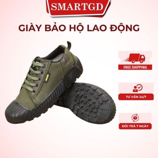 Giày Bảo Hộ Lao Động Nam Nữ Đế Mềm Chống Mài Mòn Thoáng Khí Chống Trơn Trượt Cao Cấp