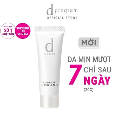 [HB GIFT] Combo 2 Sữa rửa mặt tạo bọt dưỡng da dprogram Essence In Cleansing Foam 20g