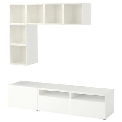 NIKOS, Kệ tivi kết hợp kệ treo tường STO_059, 180x40x170cm, kệ gỗ Scandi Home