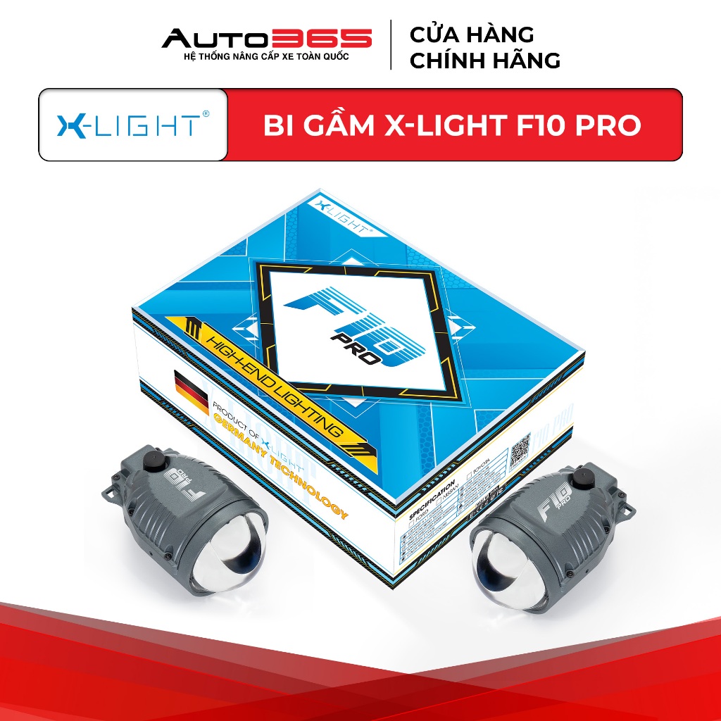 Đèn Bi Gầm Phá Sương X-Light F10 Pro - 3 Nhiệt Màu - Sáng linh hoạt - Phù hợp nhiều dòng Ô tô - Auto