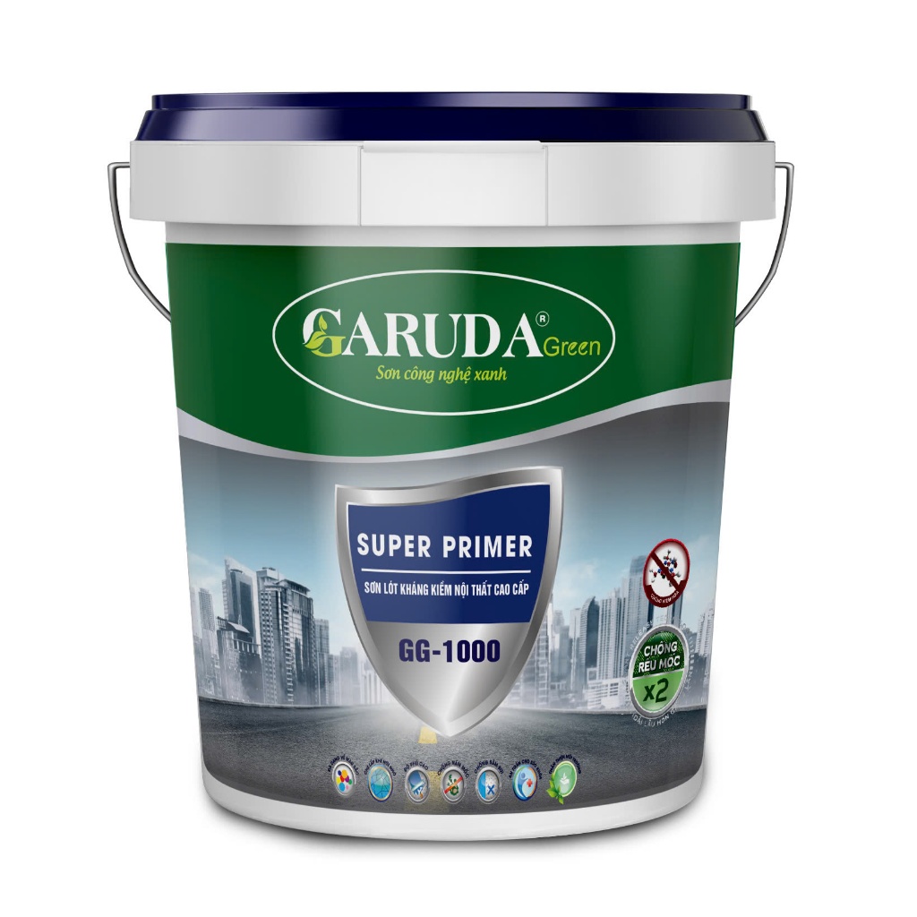 SƠN LÓT KHÁNG KIỀM NỘI CAO CẤP GG-1000 GARUDA GREEN