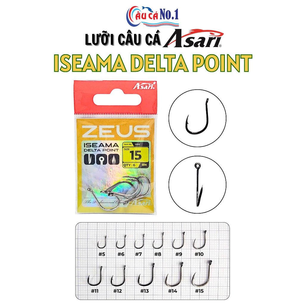 LƯỠI CÂU CÁ ASARI ISEAMA DELTA POINT