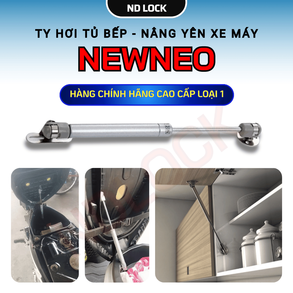 Ty hơi nâng cánh cửa, tủ bếp, ty chống hơi, ty hơi giảm chấn, ty nâng yên xe, cốp xe máy 100N/120N/1