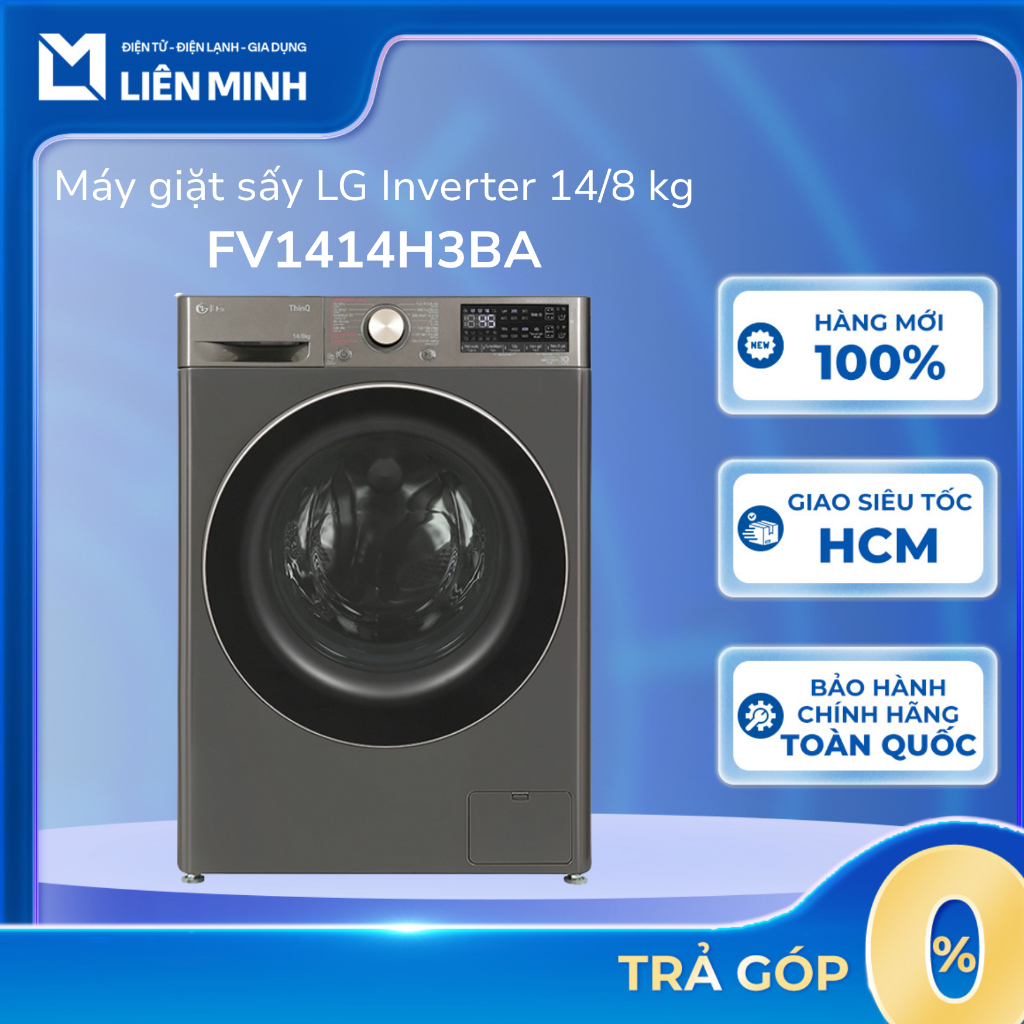 FV1414H3BA 14/8 Kg / FV1412H3BA 12/7 Kg - Máy Giặt Sấy Inverter LG [Giao Toàn Quốc]