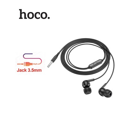 Tai nghe có dây Hoco M124 / M121 / M102 jack cắm 3.5mm , nút cao su chống tiếng ồn, hỗ trợ mic đàm thoại , dây dài 120cm