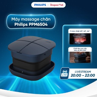 Máy massage chân Philips PPM6504 - Công suất 800W -  Massage thủy lực sục khí - Giảm mệt mỏi, căng thẳng, thư giãn cơ