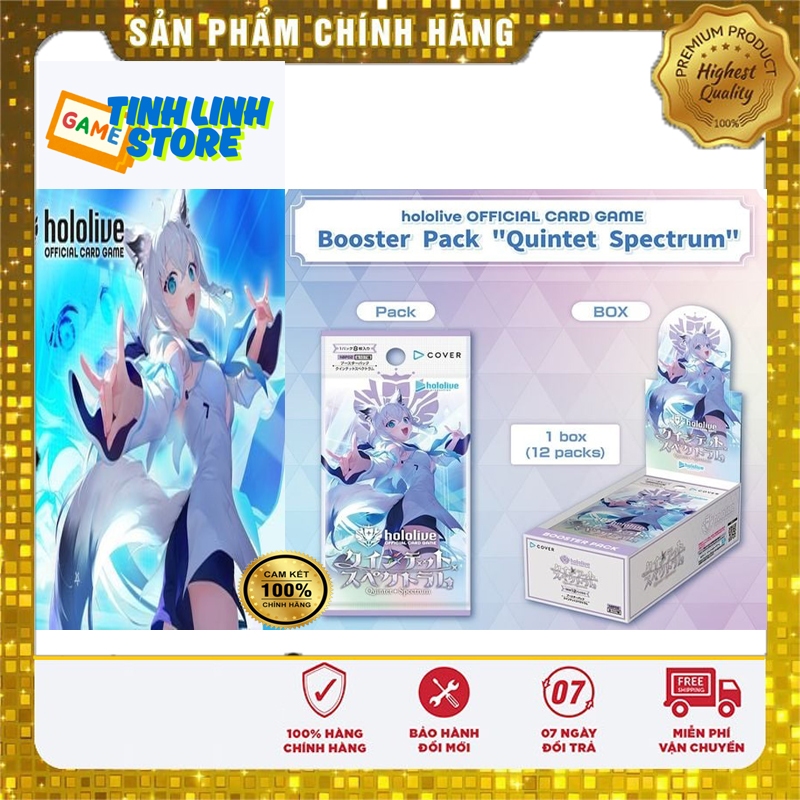 Thẻ Bài Hololive OFFICIAL CARD GAME Booster Vol.02 [Quintet Spectrum] - Chính Hãng