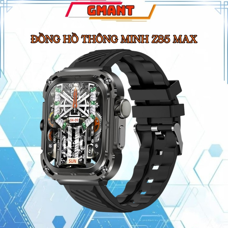 Đồng Hồ Thông Minh Z85 MAX Đo Nhịp Tim Huyết Áp Bluetooth Cho Android IOS (Màu Đen)