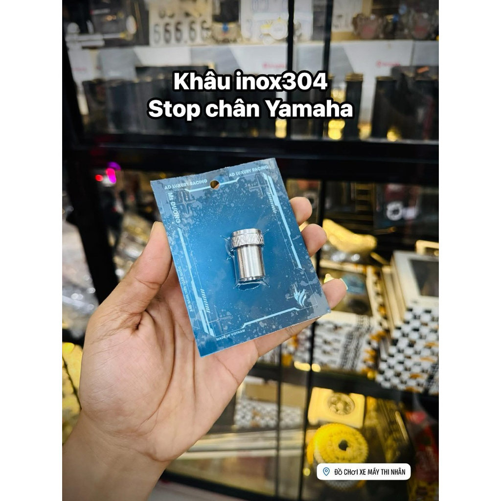 Khâu Stop chân inox304 cho các dòng xe Yamaha 