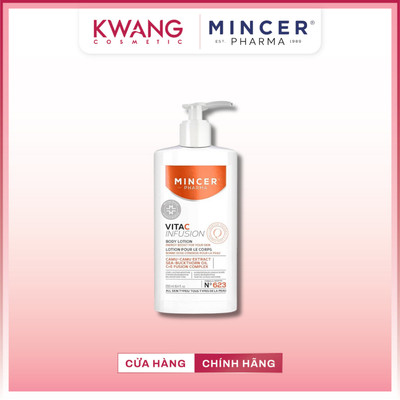Kem Dưỡng Thể Mincer Pharma Vita C Infusion Body Lotion 250ml Dưỡng Trắng Da Mờ Thâm Chống Lão Hóa