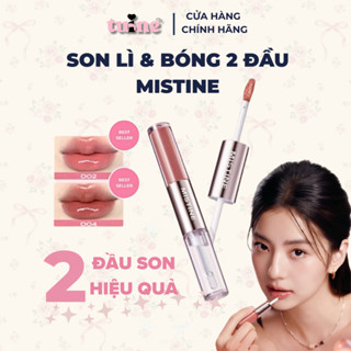   HỎA TỐC  Son Kem Lì Và Bóng 2 Đầu MISTINE Tipsy-lock Bền Màu Lâu Trôi Đa Năng 