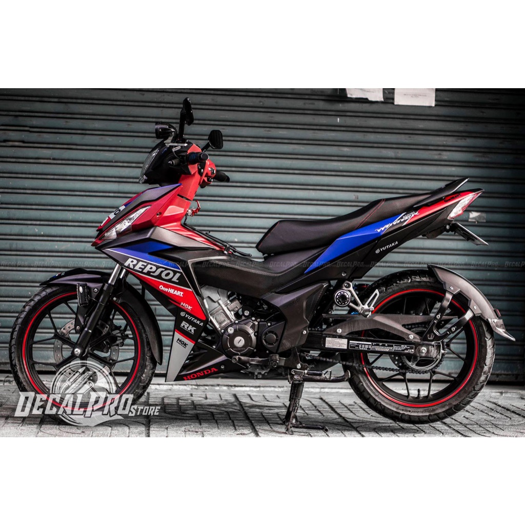 [Tem chuẩn xịn] - Tem trùm xe Winner V1 Repsol RedBlue