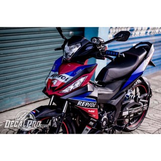 [Tem chuẩn xịn] - Tem trùm xe Winner V1 Repsol RedBlue