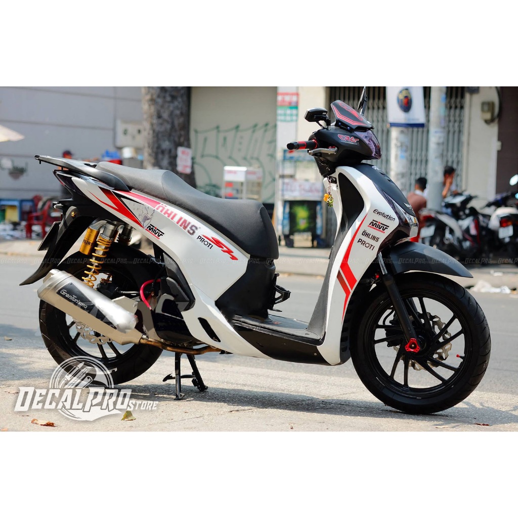 [Tem chuẩn xịn] - Tem rời xe SH 2012 ~ 2016 Ohlins Racing
