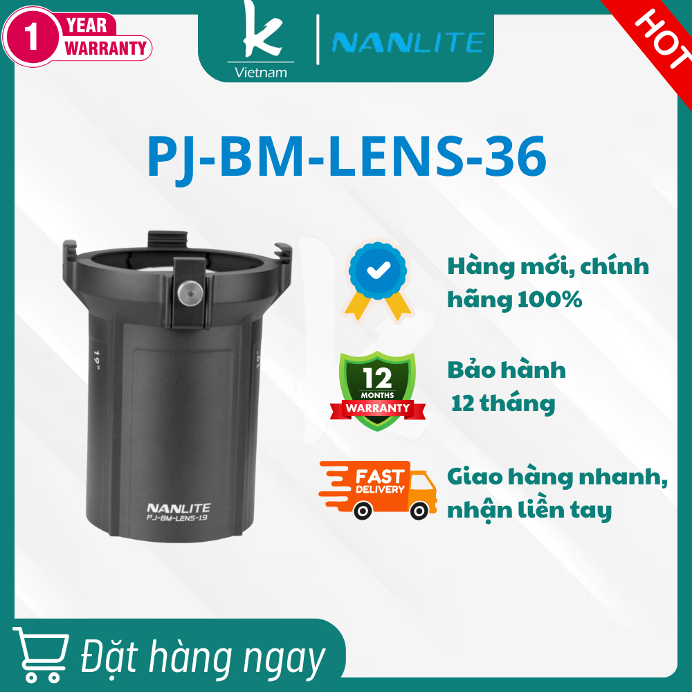 Nanlite Lens for Bowens Mount Projector PJ - BM (19°/ 36°)