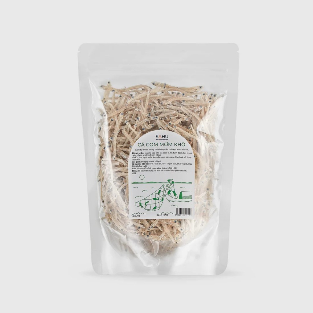Cá Cơm Mờm Sữa Khô Sahu (Túi 100g)