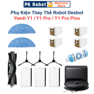 Phụ Kiện Thay Thế Robot Deebot Yeedi Y1, Y1 Pro, Y1 Pro Plus/ Chổi Lăn, Chổi Cạnh, Bộ Lọc, Khăn Lau, Túi Bụi/