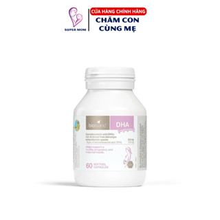 DHA Bầu Bioisland 60 viên phát triển trí não thai nhi, bé thông minh khỏe mạnh, hỗ trợ sáng mắt