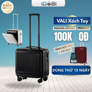  Vali xách tay idobi 23-02 size 18 gọn nhẹ có ngăn đựng laptop chống trầy xước bảo hành 5 năm 